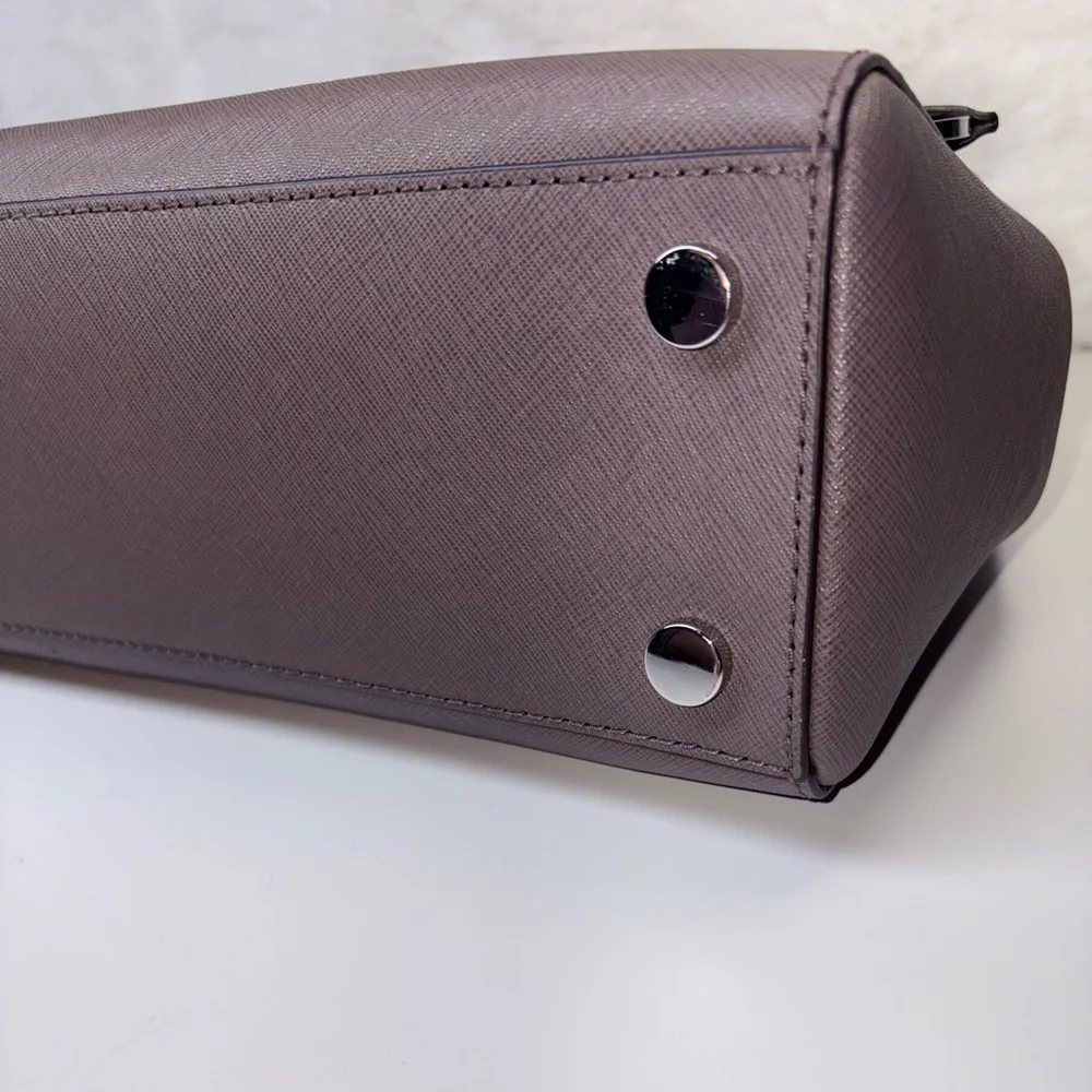 Michael Kors Medium Ava Saffiano Leather Satchel